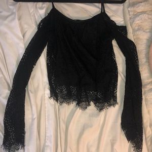 Black lace top